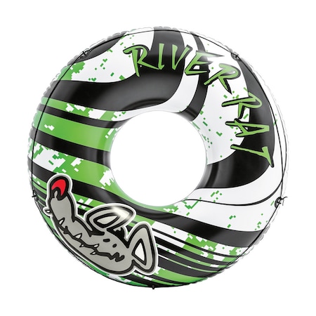 Intex Recreation Intex River Rat Multicolored Vinyl Inflatable Floating Tube 68209EP